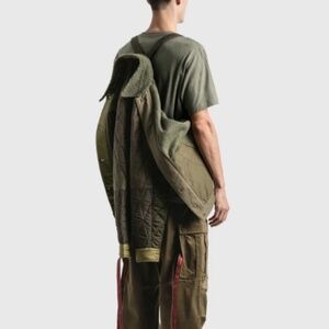 MAHARISHI UPCYCLED GRIZZLY JACKET VINTAGE SURPLUS Large